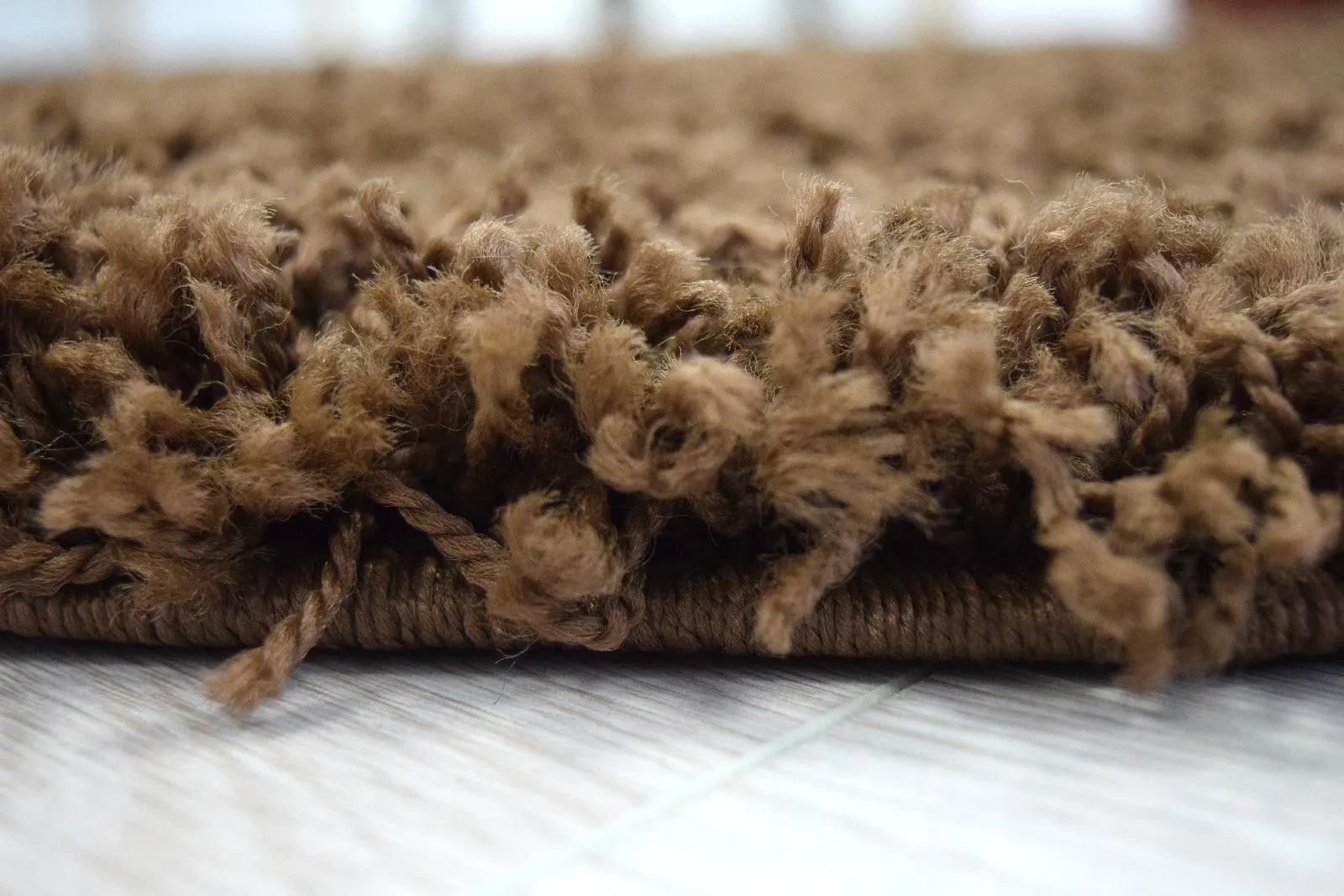 Brown Thick Shaggy Rug - California