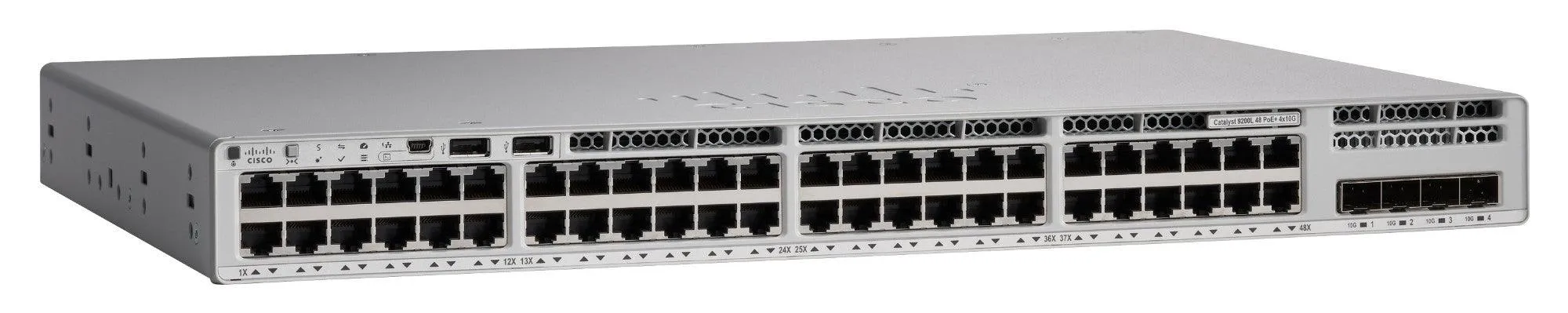 Cisco C9200L-48PXG-2Y-A network switch Managed L2/L3 Gigabit Ethernet (10/100/1000) Power over Ethernet (PoE) Grey