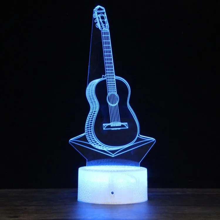 Creative 3D Colorful LED Music Instrument Night Lamp with Remote Control