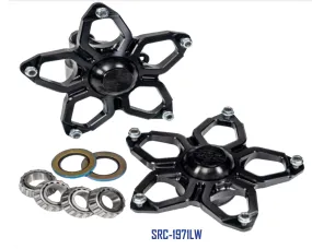 DMI Midget Black Widow Hub Set - Lightweight Black