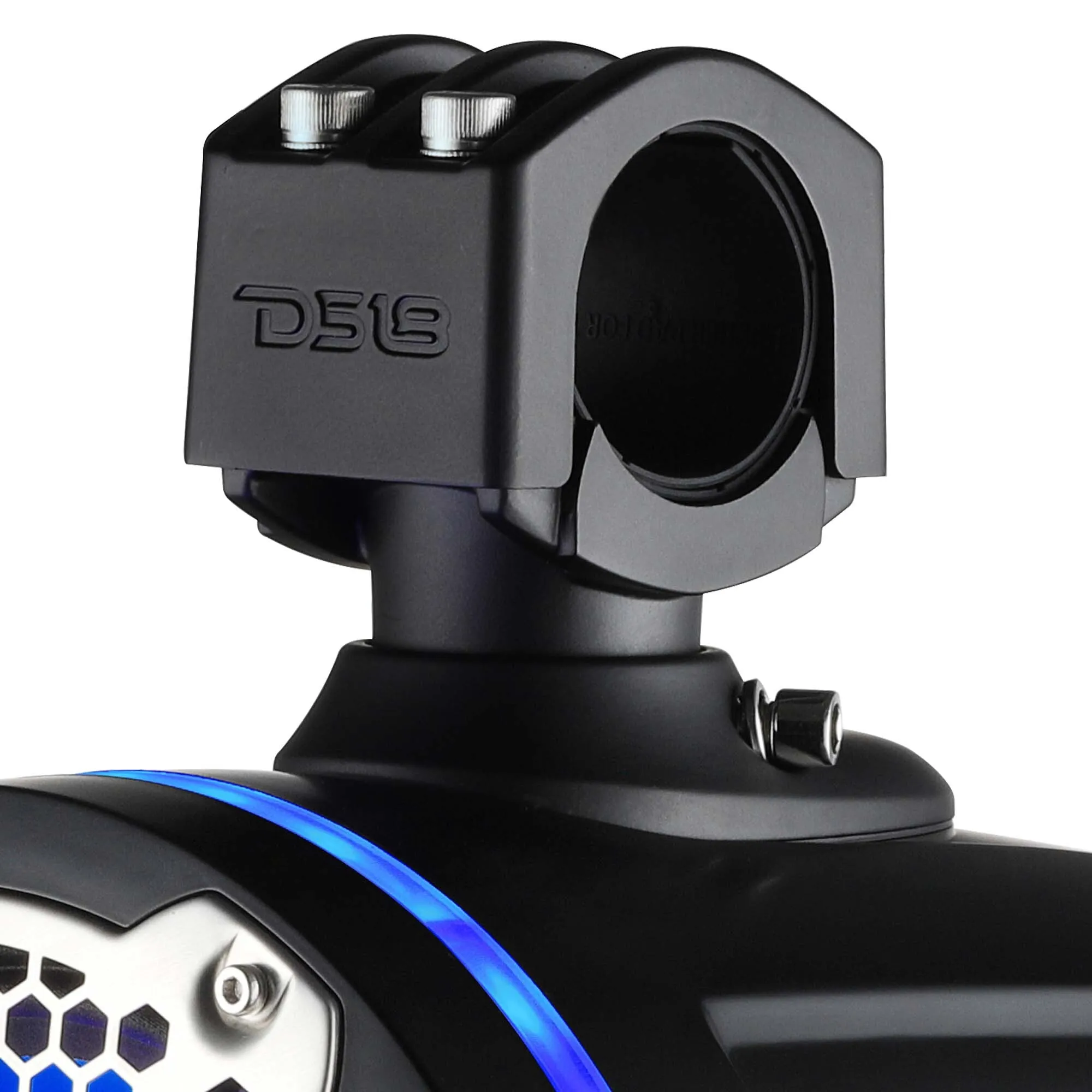 DS18 NXL-X8TPNEO 8" Marine Water Resistant Wakeboard Tower Neodymium Speaker with Built-in passive Radiator Bass Enhancer, 1" Driver and RGB LED Light 550 Watts