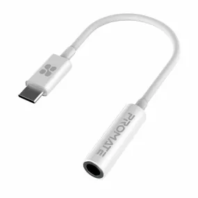 Dynamic Stereo USB-C to 3.5mm AUX Adapter - White - TJRJ5YQ