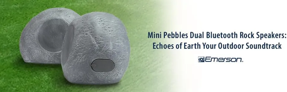 Emerson EHS-2001 BluetoothMini Pebbles Dual Bluetooth Rock Speakers