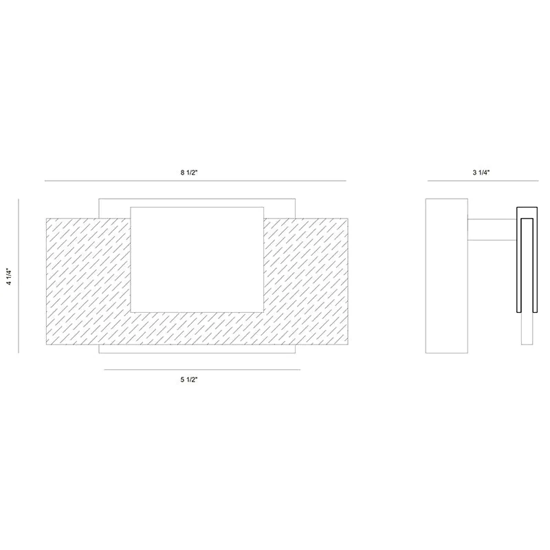 Eurofase 45345 Kasha 1-lt 9" LED Bathbar