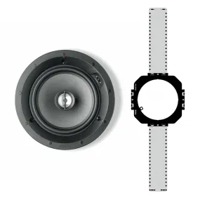 Focal 100ICW6 6.5" 100W Max 8 Ohm in-Wall/in-Ceiling 2-Way Coaxial Speaker with FREE Mounting Kit, (Each)