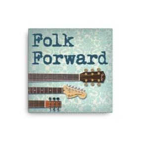 Folk Forward 16x16" Stretched Canvas Print