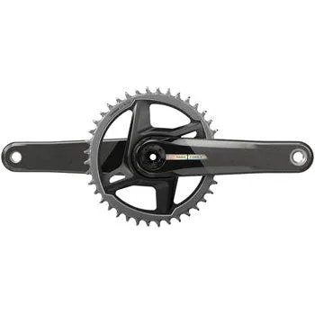 Force 1 Wide Bicycle Crankset - 165mm, 12-Speed, 40t, Direct Mount, DUB Spindle Interface, Iridescent Gray, D2
