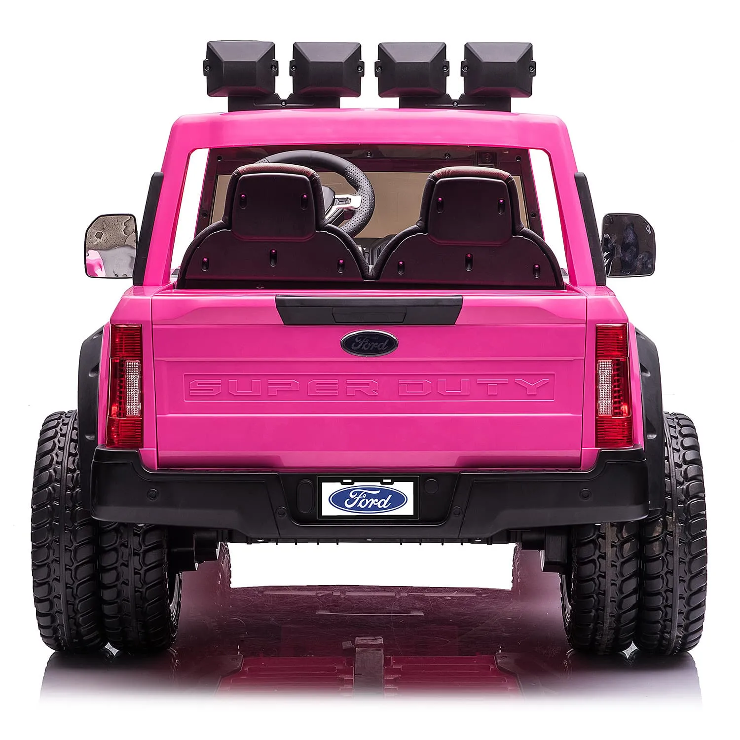 Ford F450 Custom Edition 24v Kids Ride-on Car Truck With R/c Parental Remote | Pink