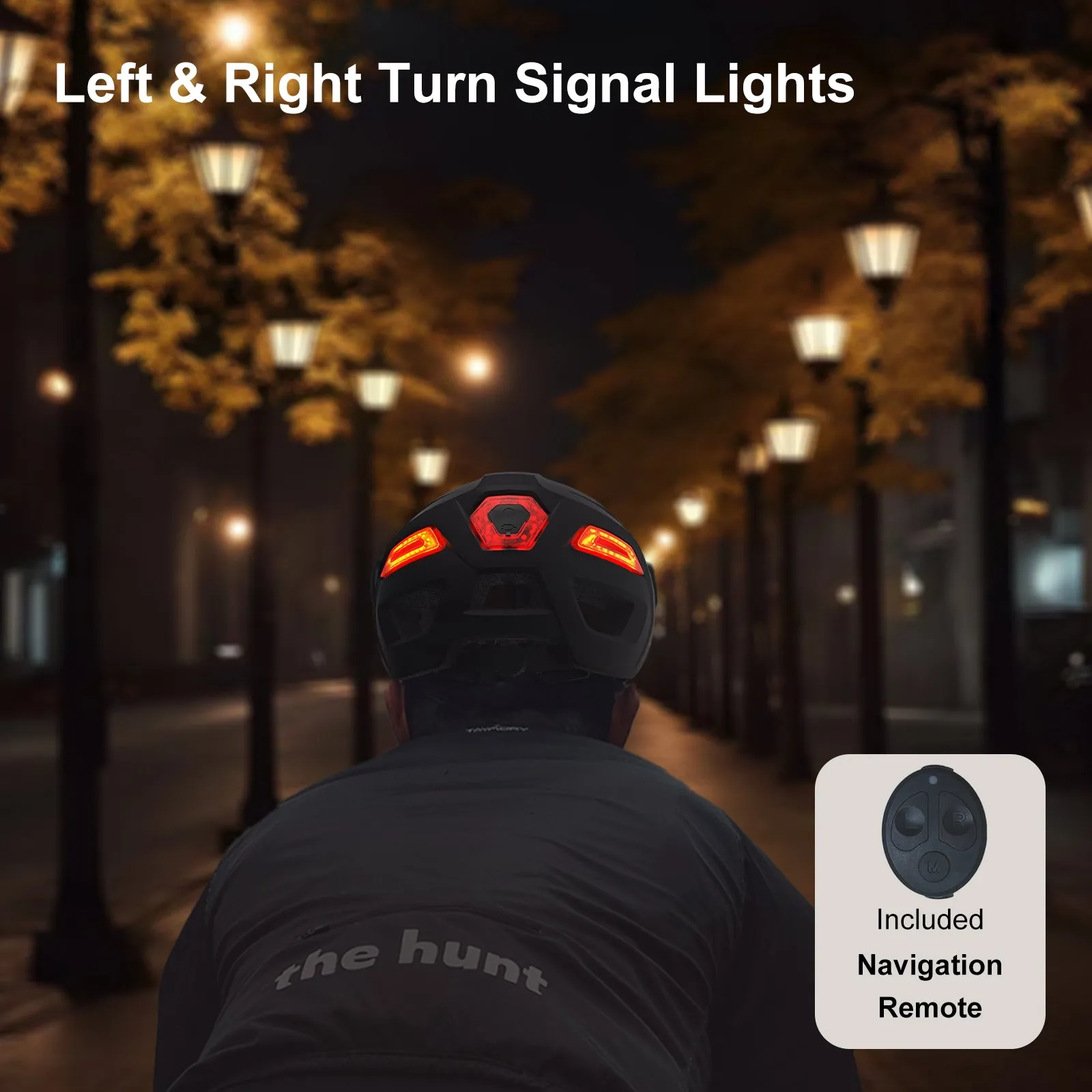 Freego Smart Bike Helmet with Speakers, LED Signals & Remote Control for Adults