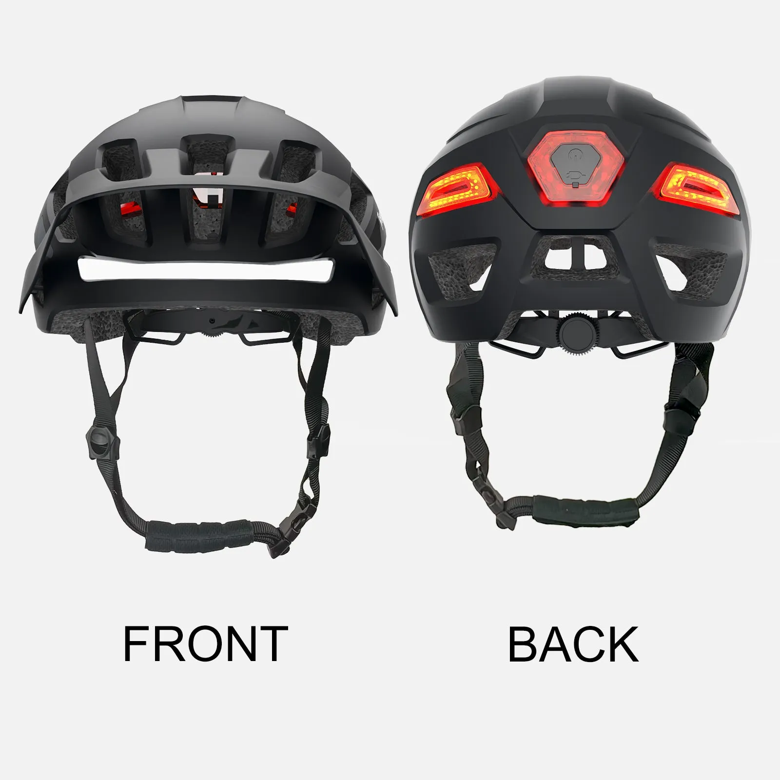 Freego Smart Bike Helmet with Speakers, LED Signals & Remote Control for Adults