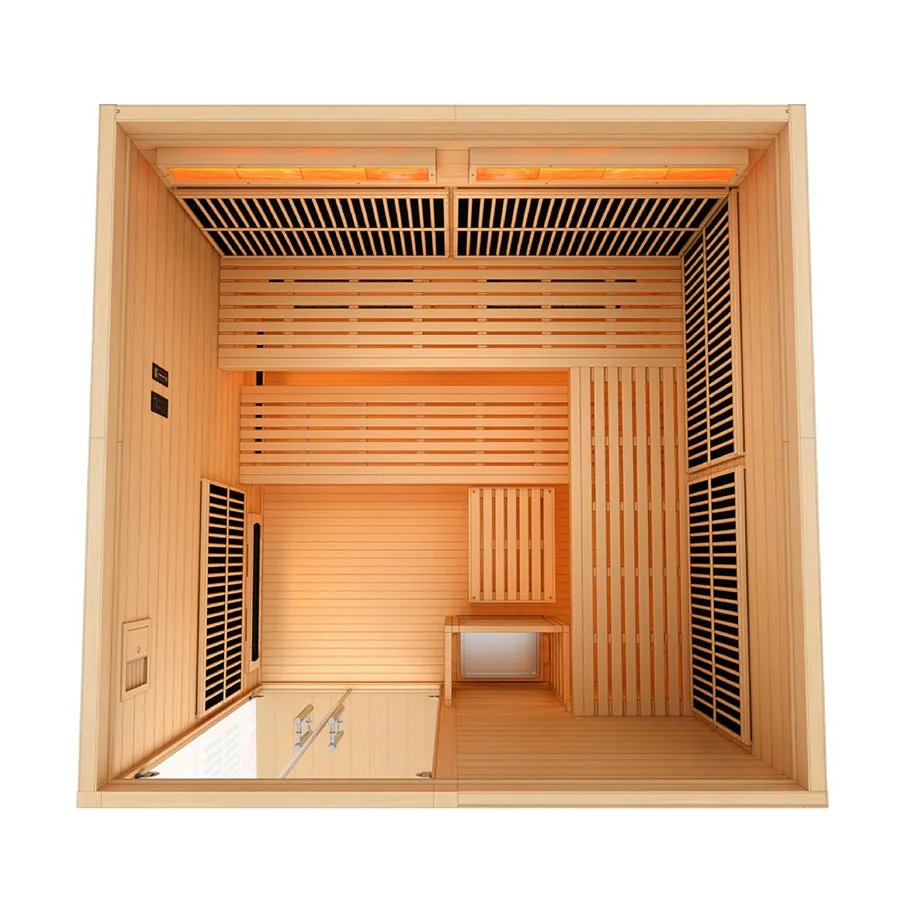 Golden Designs Toledo 6 Person Full Spectrum Hybrid Sauna