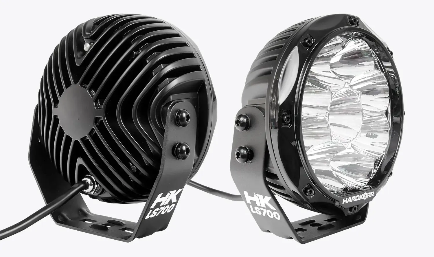 HardKorr Lifestyle HKLS700 Pair of 7 Inch LED Driving Lights with Harness Included