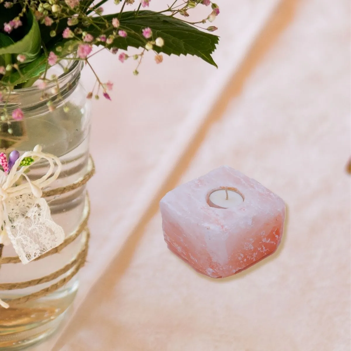 Himalayan Salt Candle Holder | Soothing Aroma | Good for Relaxing Ambience