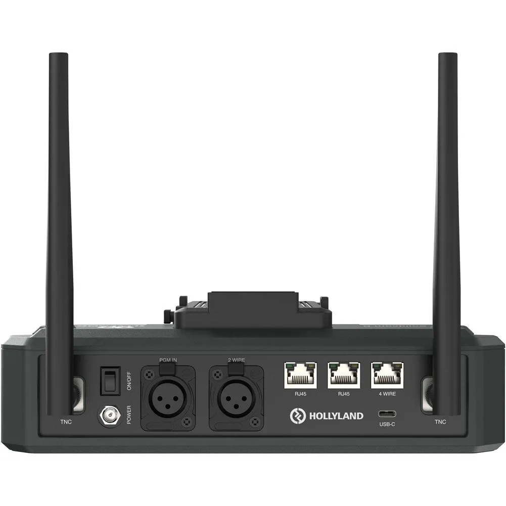 Hollyland Solidcom C1 Pro-Hub4S ENC 5-Person Full-Duplex Wireless Intercom System with Hub (Double-Ear Version)