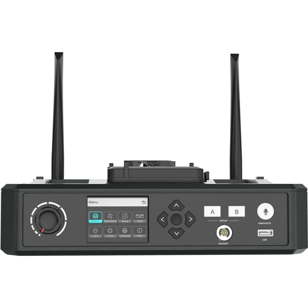 Hollyland Solidcom C1 Pro-Hub4S ENC 5-Person Full-Duplex Wireless Intercom System with Hub (Double-Ear Version)