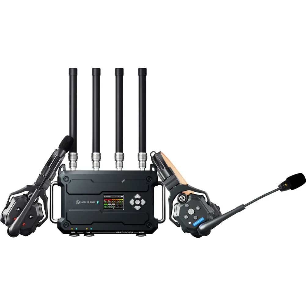 Hollyland Solidcom Roaming Hub with Headsets (V Mount)