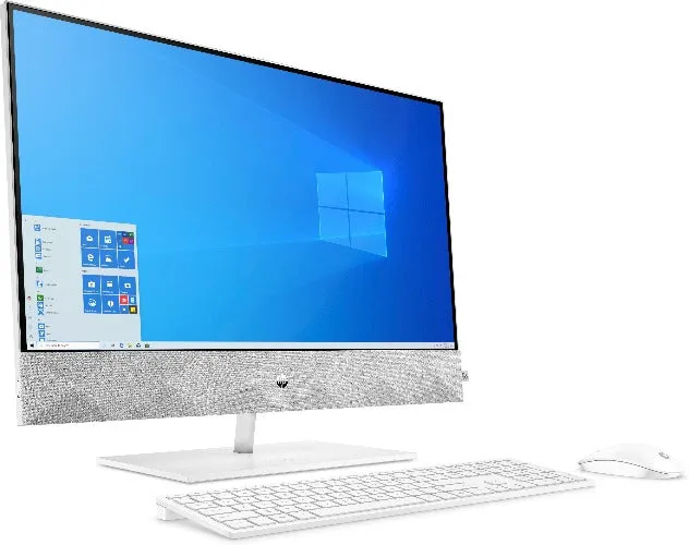 HP Pavilion 27-d0091 27" FHD All-in-One PC, AMD R7-4800H, 2.90GHz, 16GB RAM, 1TB SSD, W10H - 9EF07AA#ABA (Certified Refurbished)