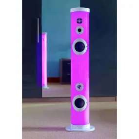 Ibiza Tube Sound II Light LED Tower Speaker by Steepletone