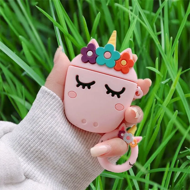 Kawaii unicorn Airpods Case