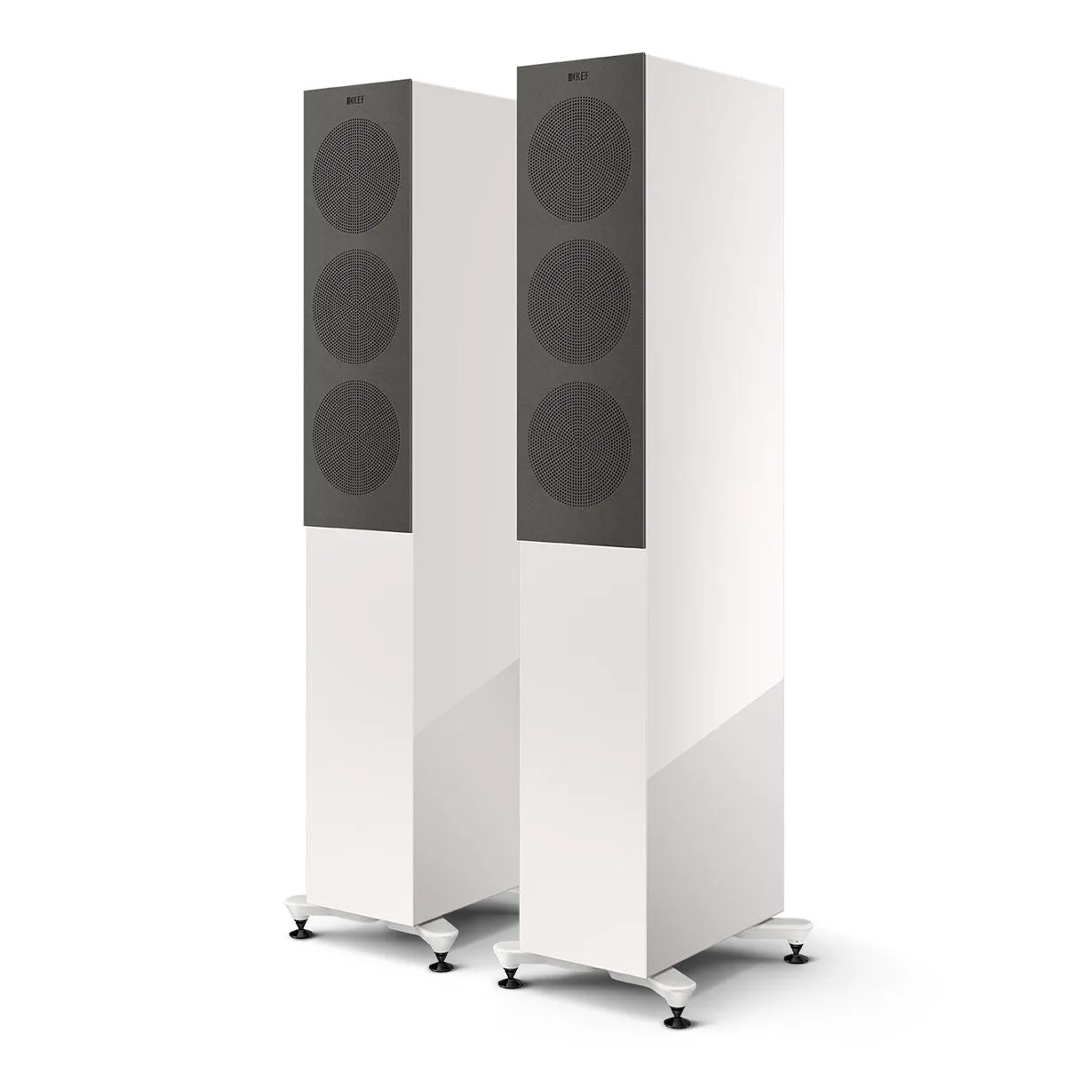 KEF R5 OPEN BOX Meta Tower Speaker - Gloss White - Each Excellent Condition