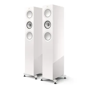 KEF R5 OPEN BOX Meta Tower Speaker - Gloss White - Each Excellent Condition