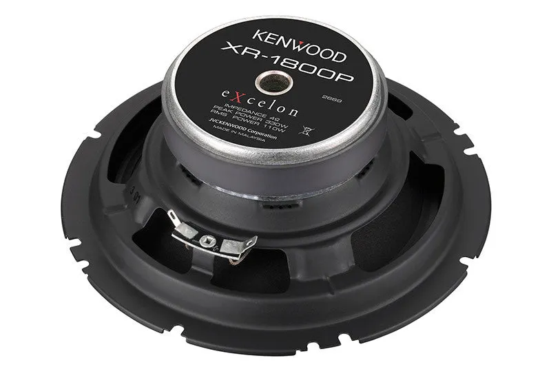 Kenwood XR-1800P eXcelon Reference 7" Oversized Custom Fit Component Speaker System