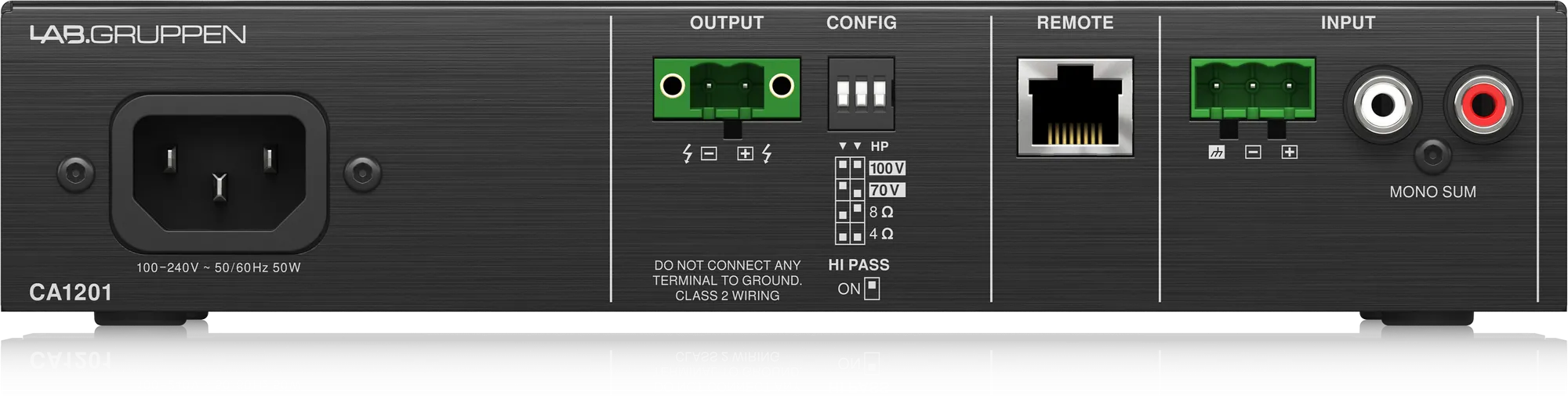 Lab Gruppen CA1201 120W Commercial Amplifier with Energy Star Certification - DEMO