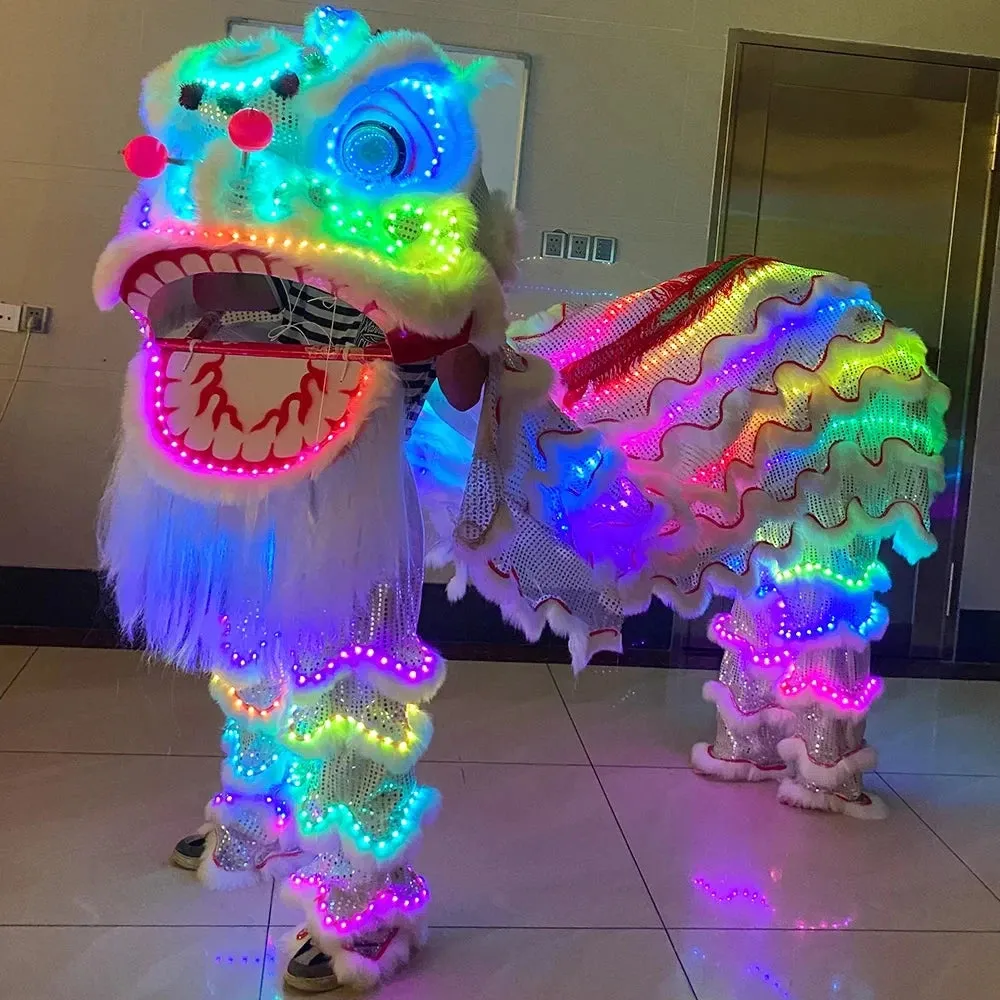 LED lightup Lion Jump Leap Dancing Performance Props For Amusement Celebration Chinese Traditional Program New Year's Atmosphere