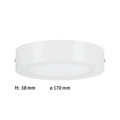 Lunar Round LED Panel 170mm Warm White - White
