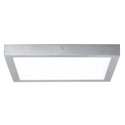 Lunar Square LED Panel 400x400mm Warm White - Chrome