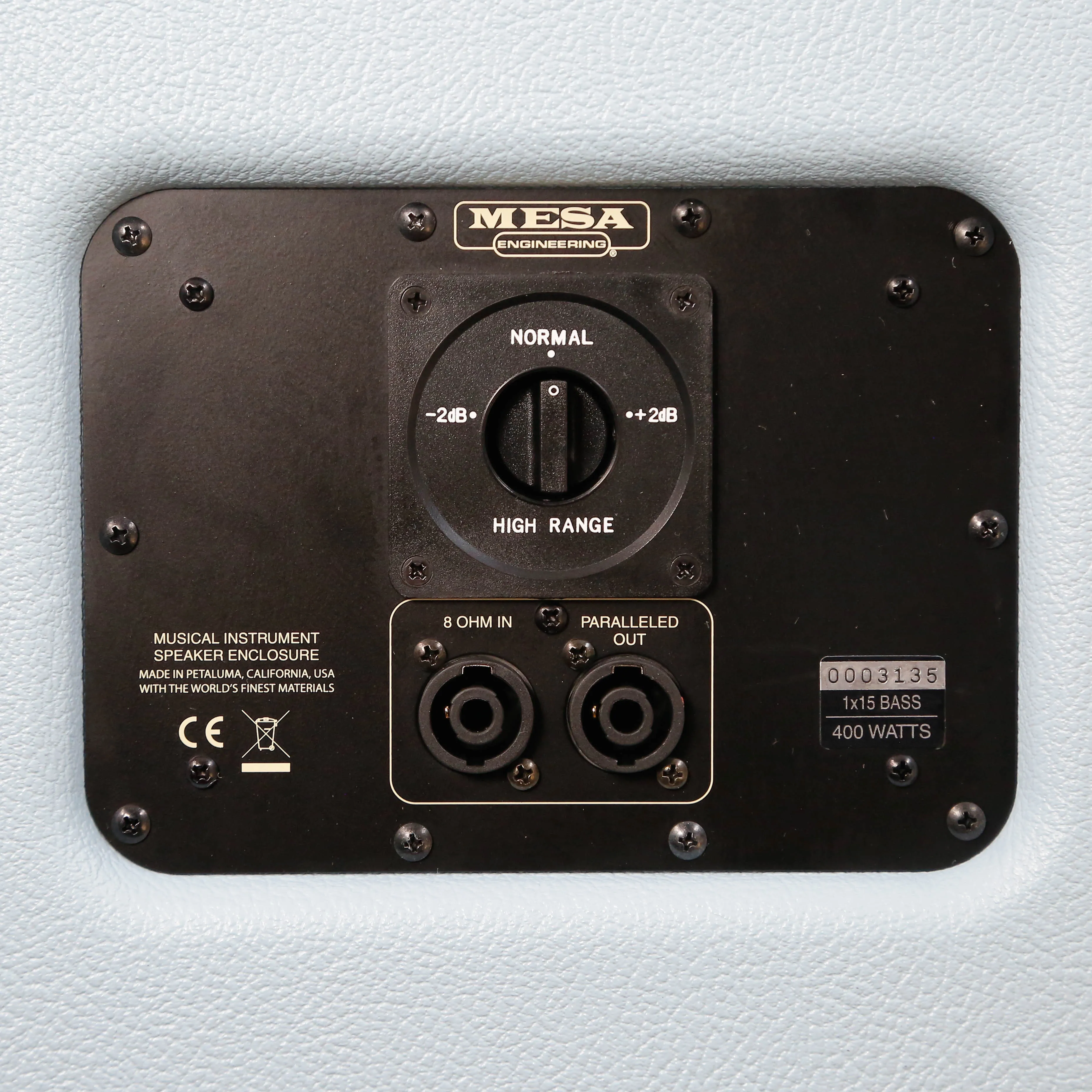 Mesa/Boogie 1x15 Subway Ultra-Lite Bass Cabinet, Baby Blue Bronco, Black Grille, 8ohm