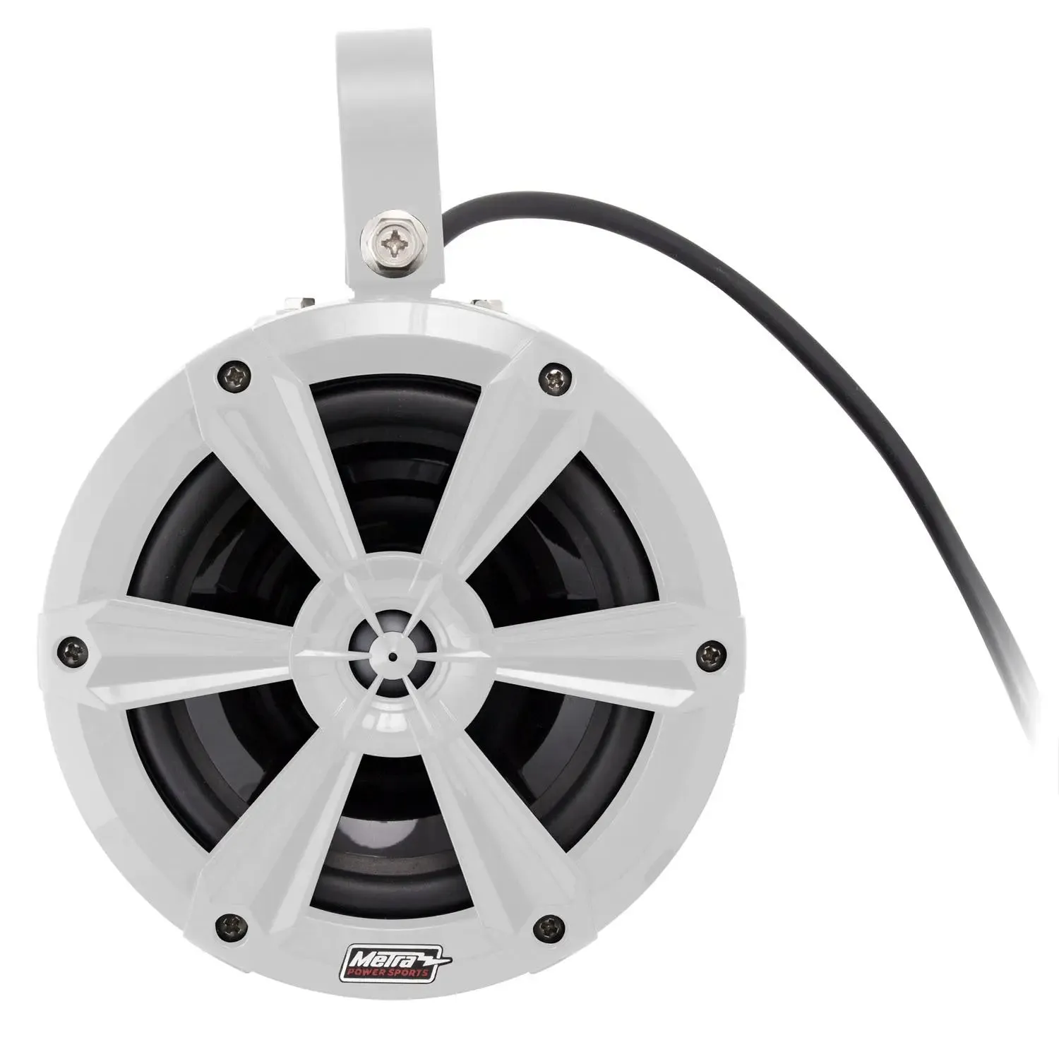 Metra MPS-65WCSRGB 6.5" 120 Watts Marine Grade Tower Speaker with RGB Lights White (Pair)
