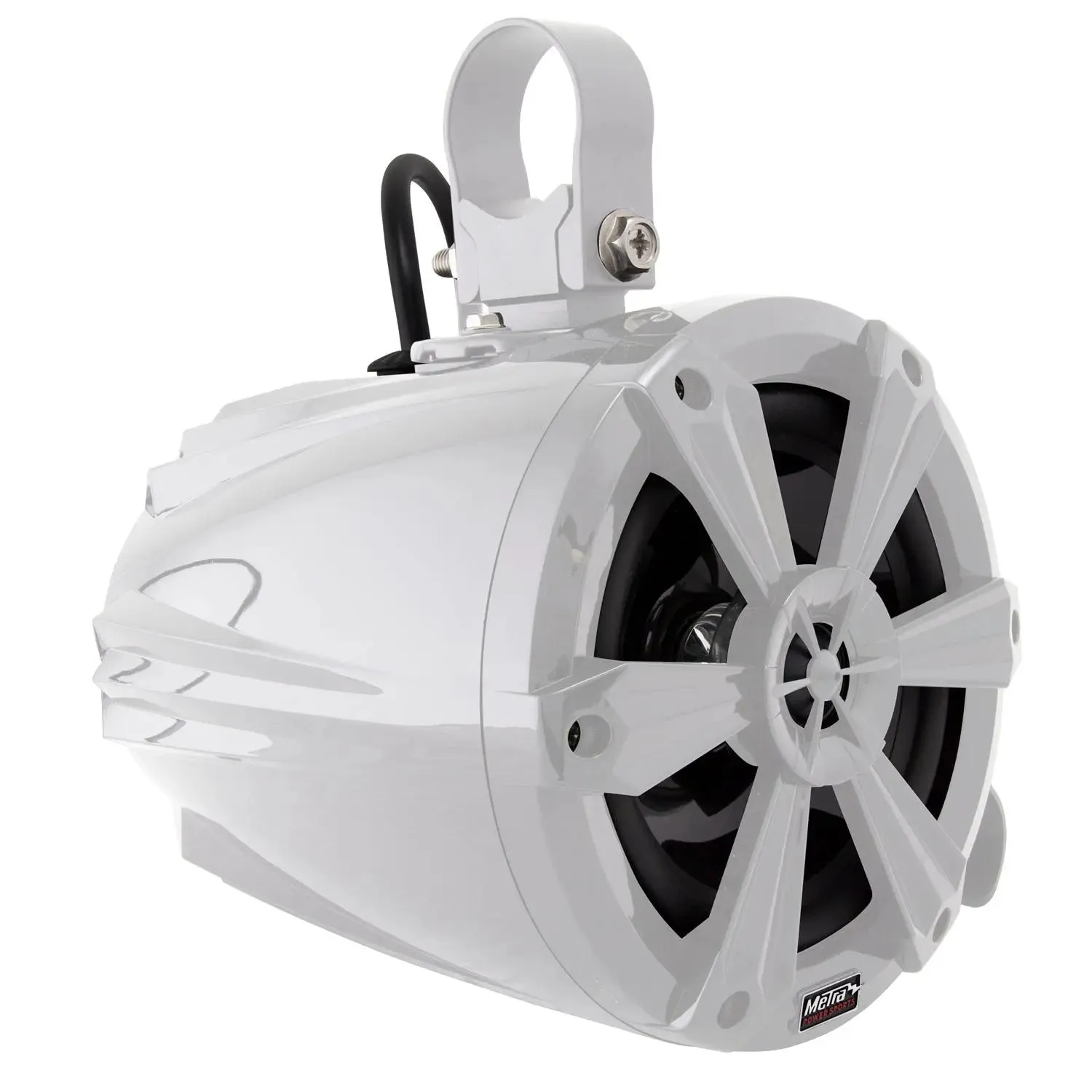 Metra MPS-65WCSRGB 6.5" 120 Watts Marine Grade Tower Speaker with RGB Lights White (Pair)