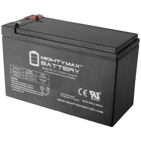 MightyMax ML7-12 - 12 Volt 7.2 AH, F1 Terminal, Rechargeable SLA AGM Battery