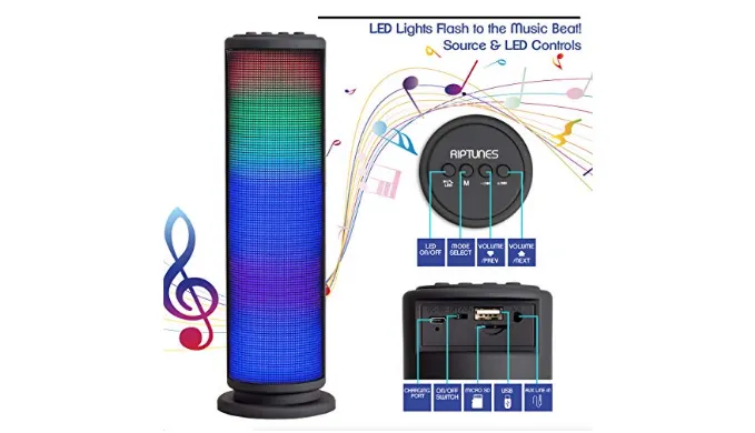 Mini Tower LED Bluetooth Speaker - Ships Quick!