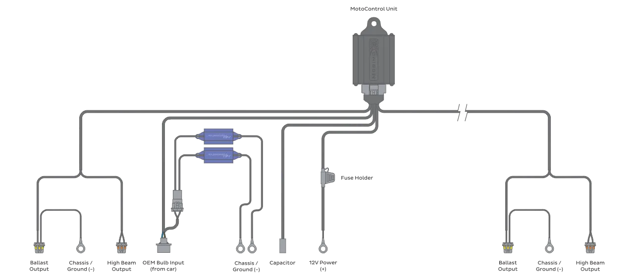 Mopar Spec: H13-9008 Bi-xenon Harness