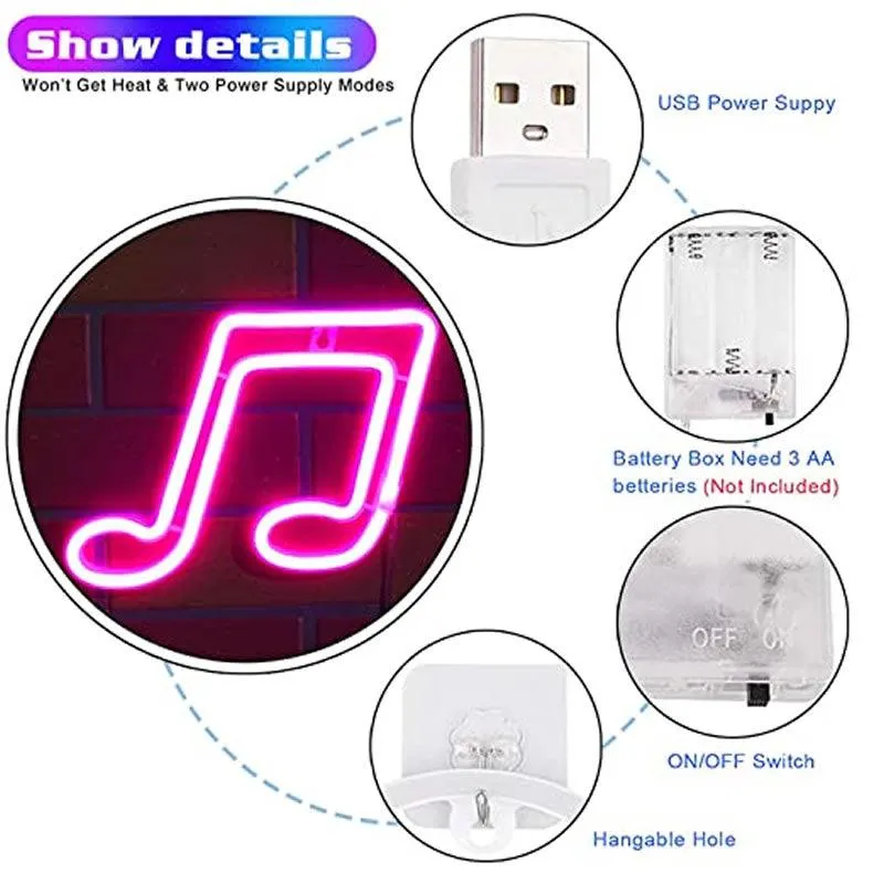 Music Note Decorative LED Light FA-A56