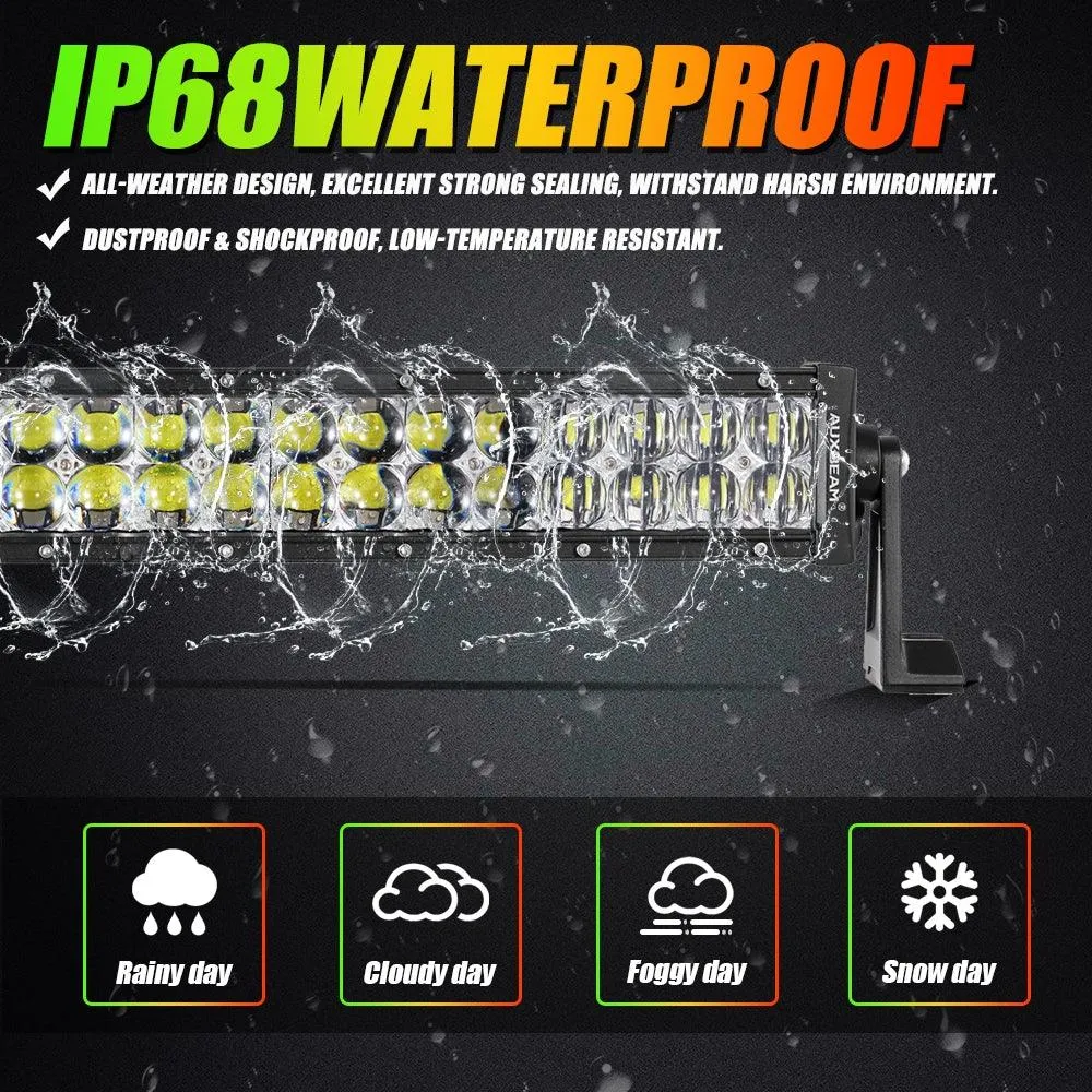 New 42 Inch V-PRO Series Curved RGBW Color Changing Off Road Led Light Bar