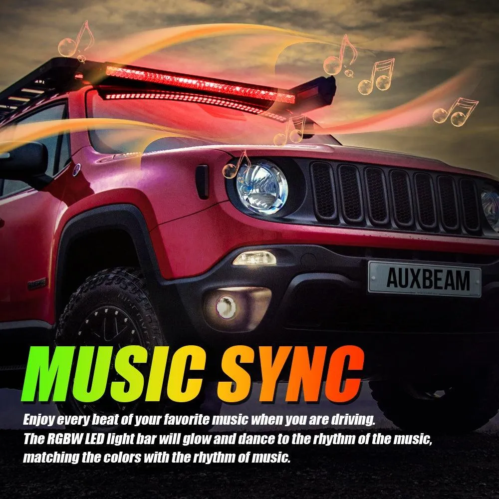 New 42 Inch V-PRO Series Curved RGBW Color Changing Off Road Led Light Bar