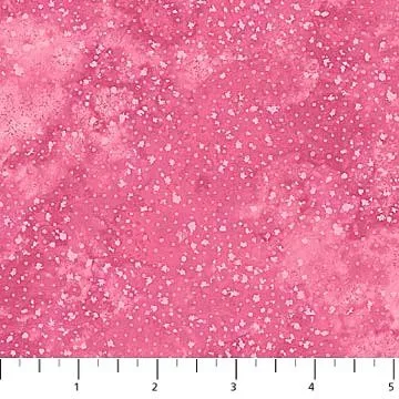 Northcott Artisan Spirt Ambience  - Confetti Texture in Hibiscus