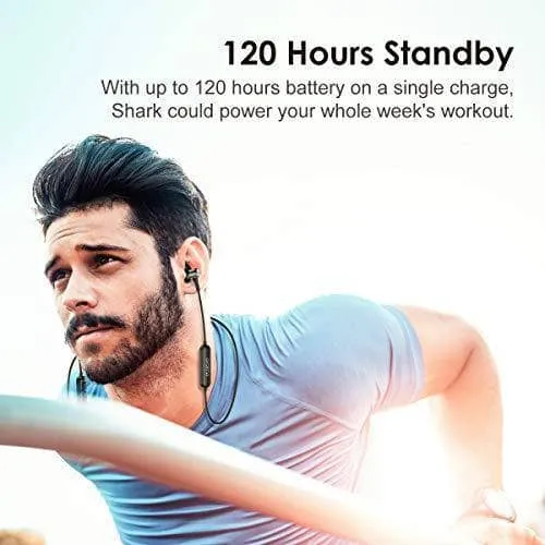 oraimo Shark Sweat-Proofing Super Clear Sound in-Ear Wireless Bluetooth Headphones with Remote Control & Mic