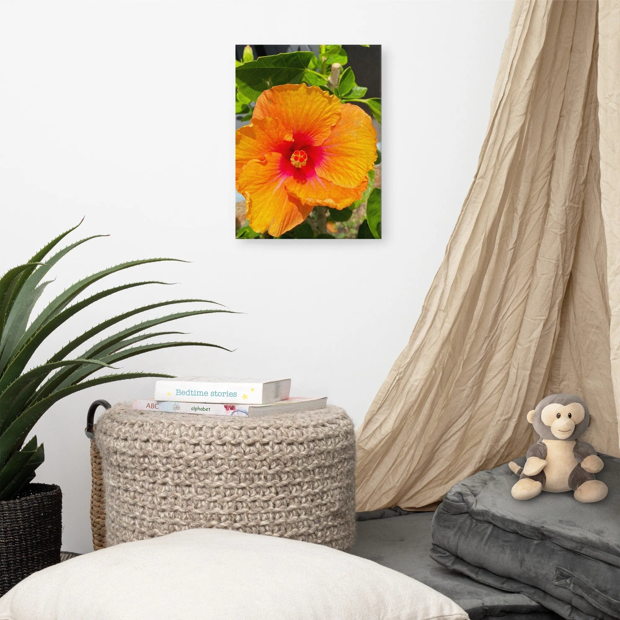 Orange Flower Canvas