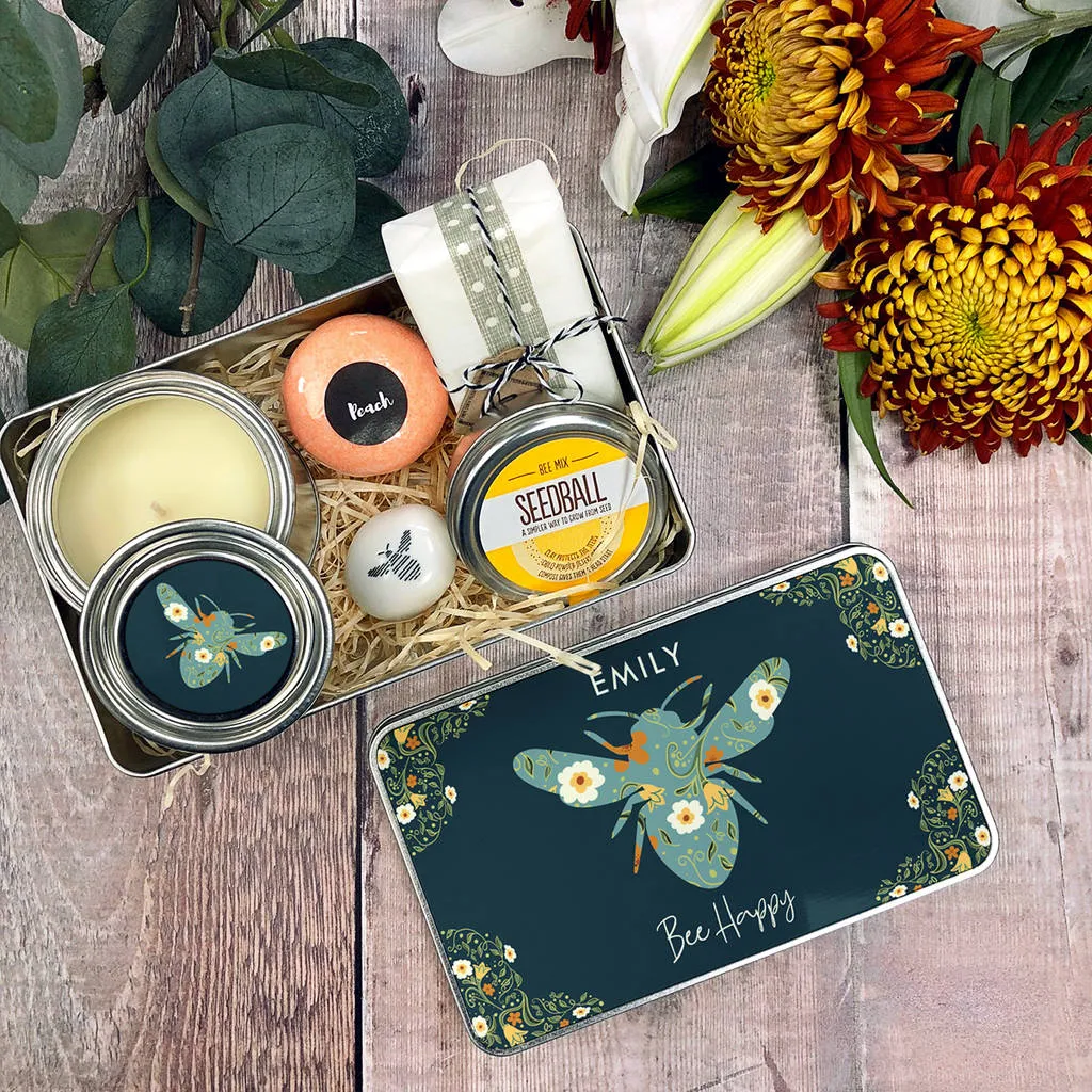 Personalised 'Bee Happy' Kindness and Relaxation Kit
