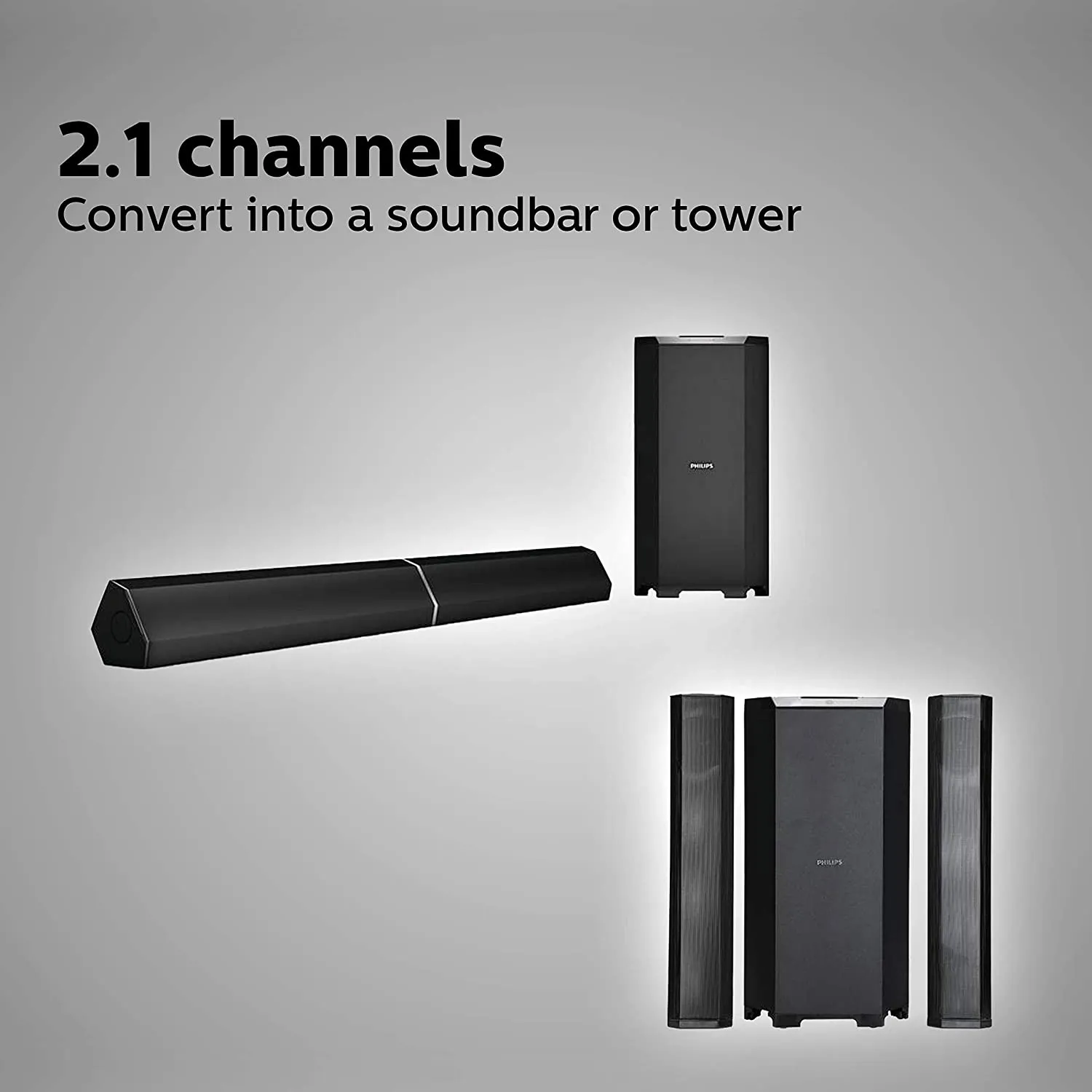 Philips Audio MMS8085B/94  2.1 Channel Home Theatre