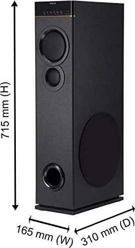 Philips SPA9080B Multimedia Tower Speakers (Black)