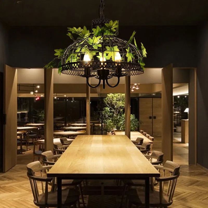 Plant chandeliers, flowers, bars, hot pot restaurants, music restaurants, barbecue bars, creative bar decoration lights