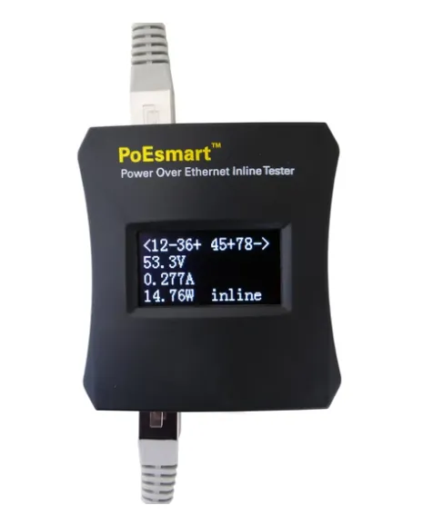 PoEsmart - Power Over Ethernet (PoE) Inline Tester