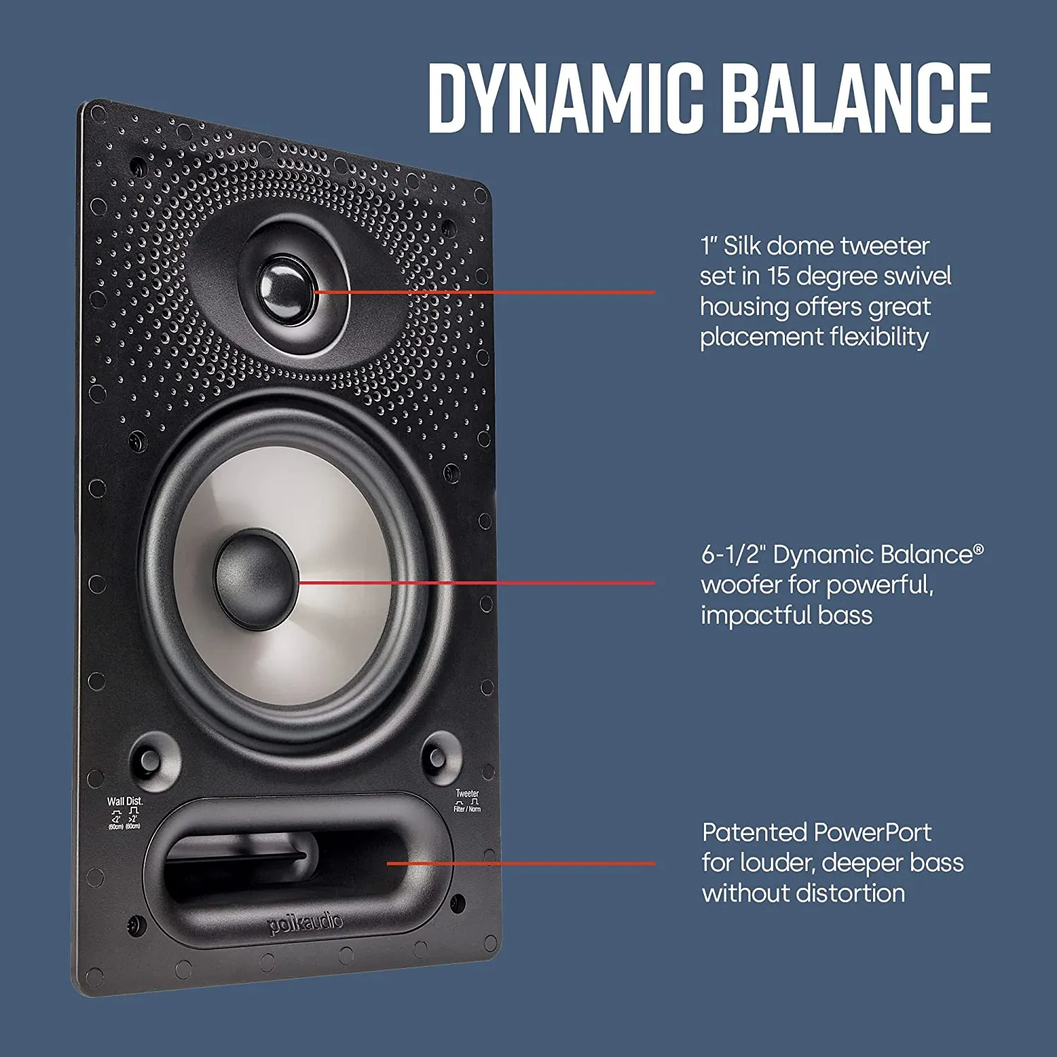 Polk Audio 65-RT In-Wall Speaker (Each)