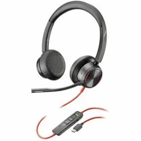 Poly Blackwire 8225 Stereo Microsoft Teams Certified USB-C Headset   USB-C/A Adapter