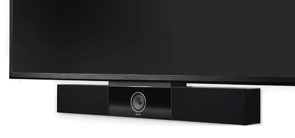 Poly Studio USB Video Bar with Auto Speaker Track 4K 5x Zoom 120° FOV Camera (P009)